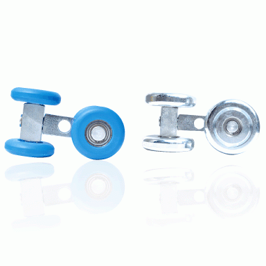 HC-SRSF standard selection double wheel roller 4-wheel port iron, stainless steel (SUS) Korea Caster