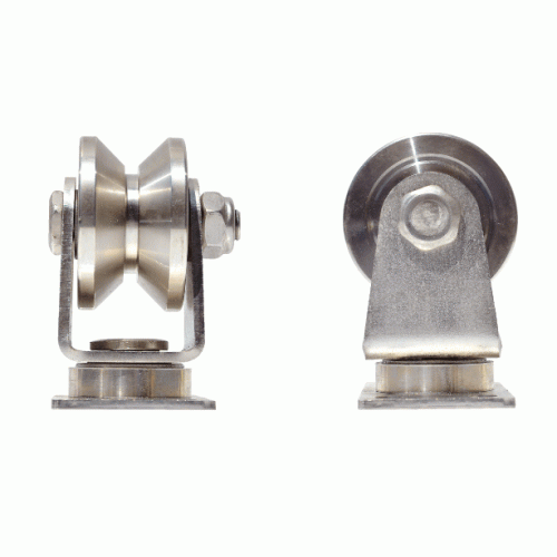 HC-SVS [SUS] Folding door all stainless steel v angle rotation Korea Caster