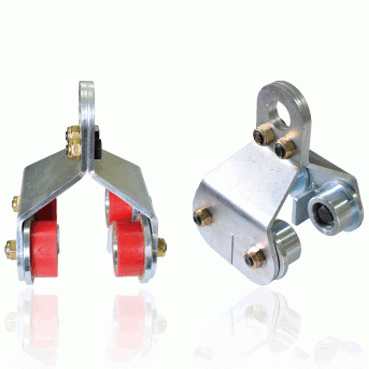 HC-H4 4-wheel separation prevention iron urethane stainless trolley (for H beam) Korea Casta
