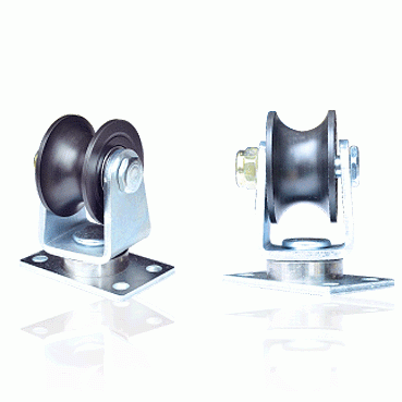 HC-POMUS iron/stainless steel folding door POM U angle-plate type rotation